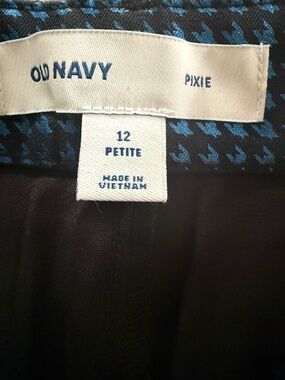 Old Navy Pixie Women’s Houndstooth Tapered Pants Size 12P